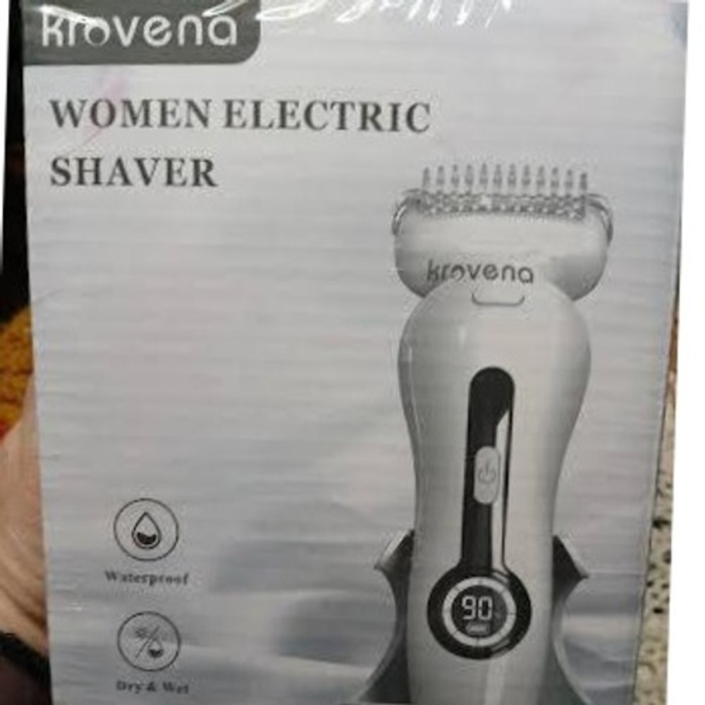 Krovena Women Electric‎ Shaver Waterproof Dry & Wet Hair Removal